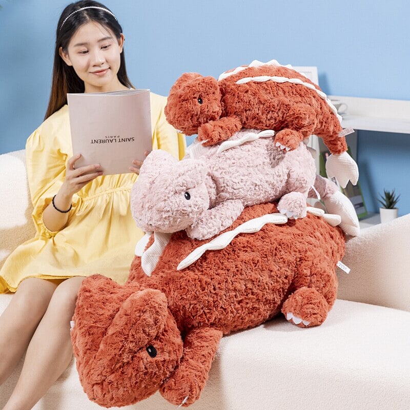 kawaiies-softtoys-plushies-kawaii-plush-Fuzzy Cute Pink Red Lizard Plushies Soft toy 