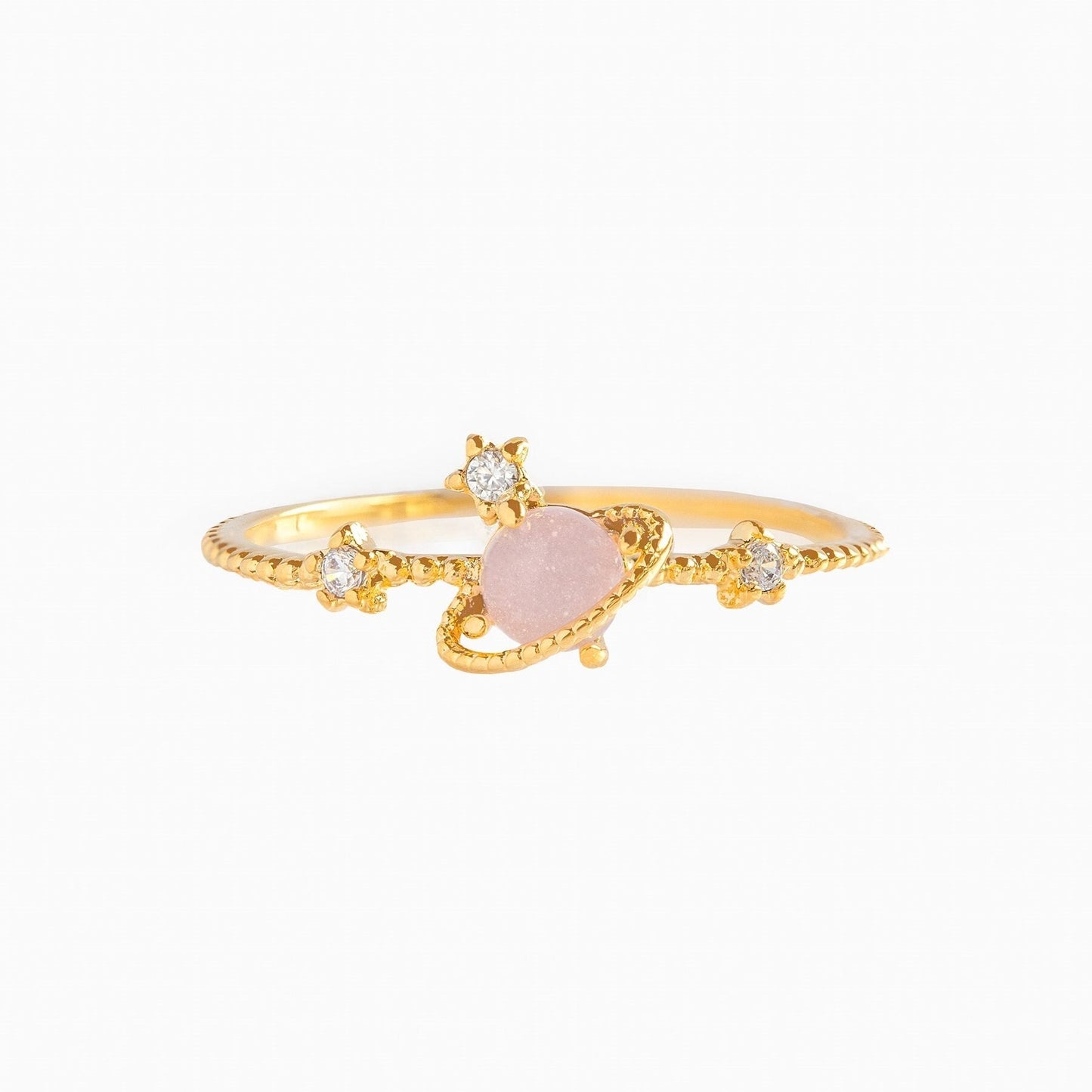 kawaiies-softtoys-plushies-kawaii-plush-Galaxy Pink Planet Gold-plated Ring Ring 