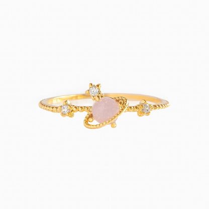 kawaiies-softtoys-plushies-kawaii-plush-Galaxy Pink Planet Gold-plated Ring Ring 