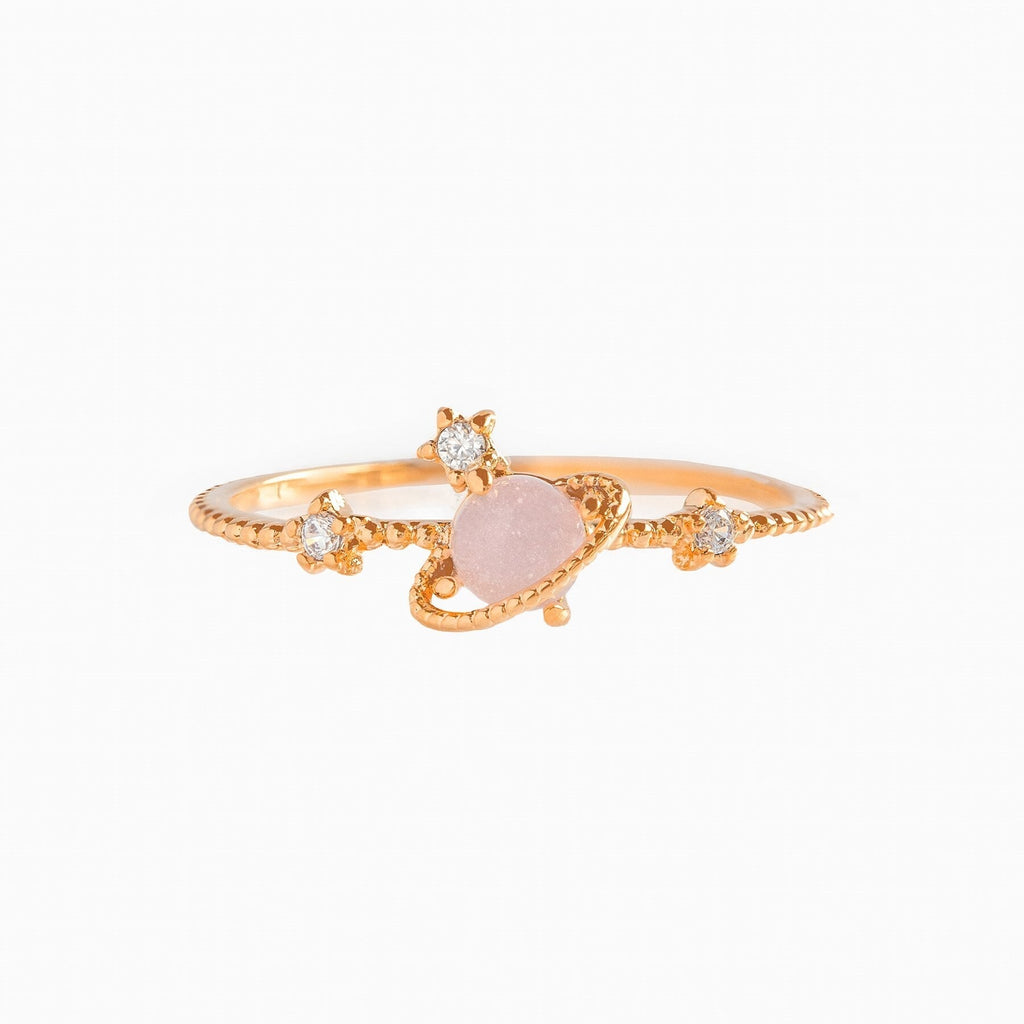 kawaiies-softtoys-plushies-kawaii-plush-Galaxy Pink Planet Gold-plated Ring Ring 