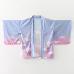 kawaiies-softtoys-plushies-kawaii-plush-Galaxy Purple Blue Pink Clouds Women's Kimono Kimono 