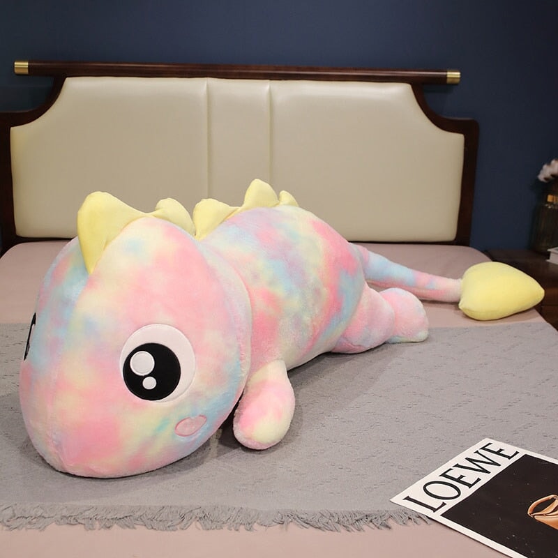 kawaiies-softtoys-plushies-kawaii-plush-Galaxy Rainbow Pasco the Lizard Plushie | NEW Soft toy Pink 80cm 