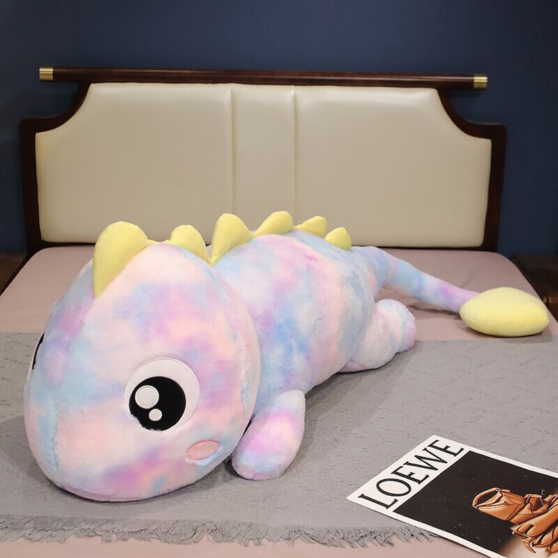 kawaiies-softtoys-plushies-kawaii-plush-Galaxy Rainbow Pasco the Lizard Plushie | NEW Soft toy Purple 80cm 