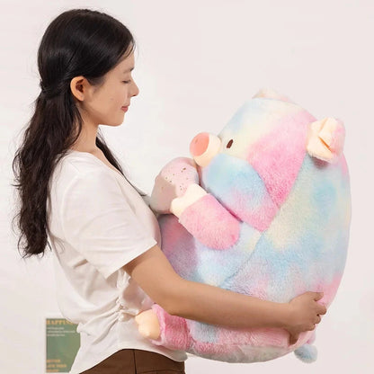 kawaiies-softtoys-plushies-kawaii-plush-Galaxy Rainbow Pig Holding Shell Plushie Soft toy 
