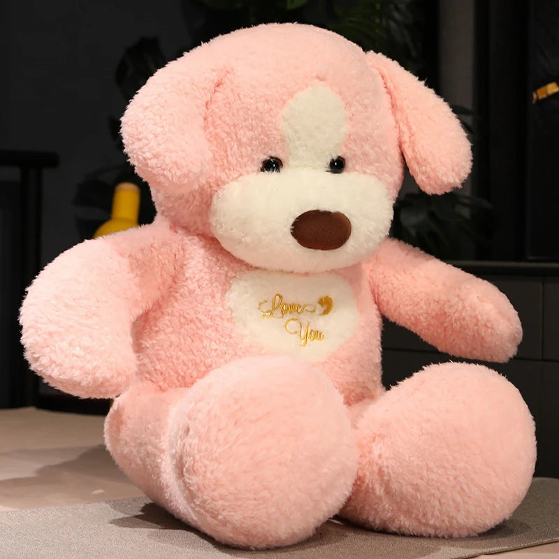 Giant 35in Fluffy Dog Teddy Bear Soft Toy Kawaiies
