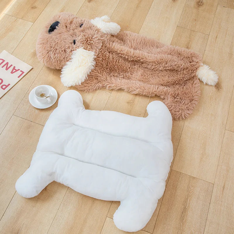 kawaiies-softtoys-plushies-kawaii-plush-Giant Fluffy Pancake Dog Plushie Soft toy 