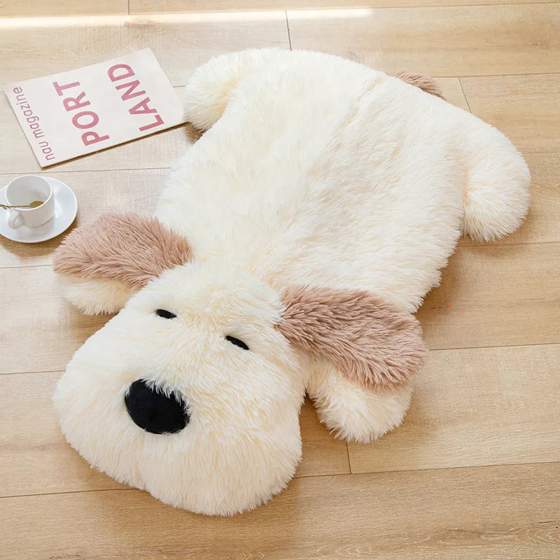 kawaiies-softtoys-plushies-kawaii-plush-Giant Fluffy Pancake Dog Plushie Soft toy Cream 27in / 70cm 