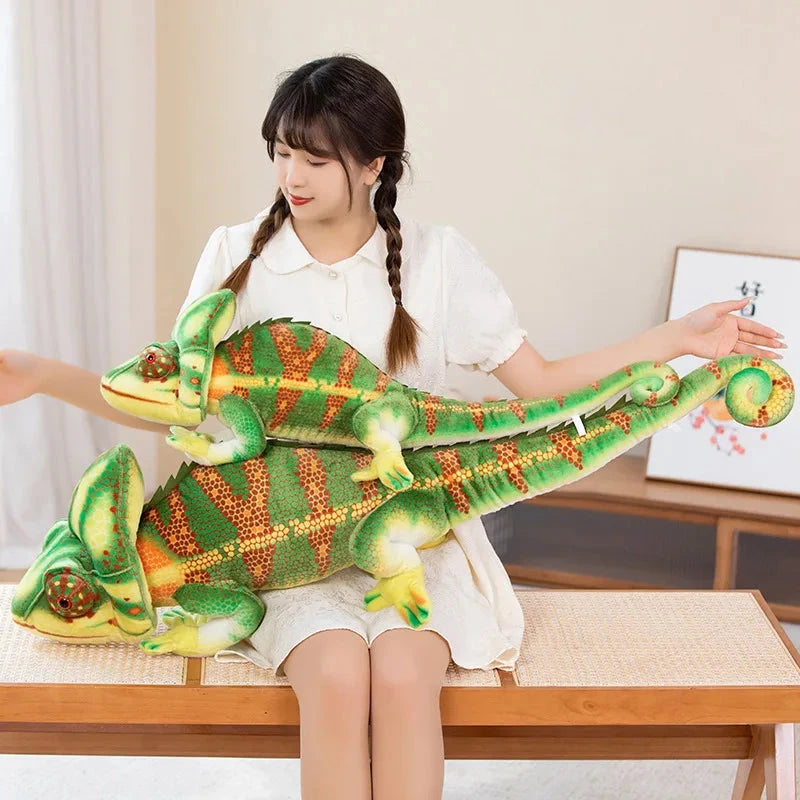 kawaiies-softtoys-plushies-kawaii-plush-Giant Green Chameleon Plushie Soft toy 