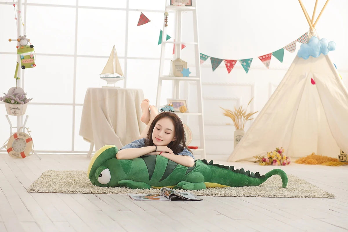 kawaiies-softtoys-plushies-kawaii-plush-Giant Green Lizard Chameleon Plushie Soft toy 