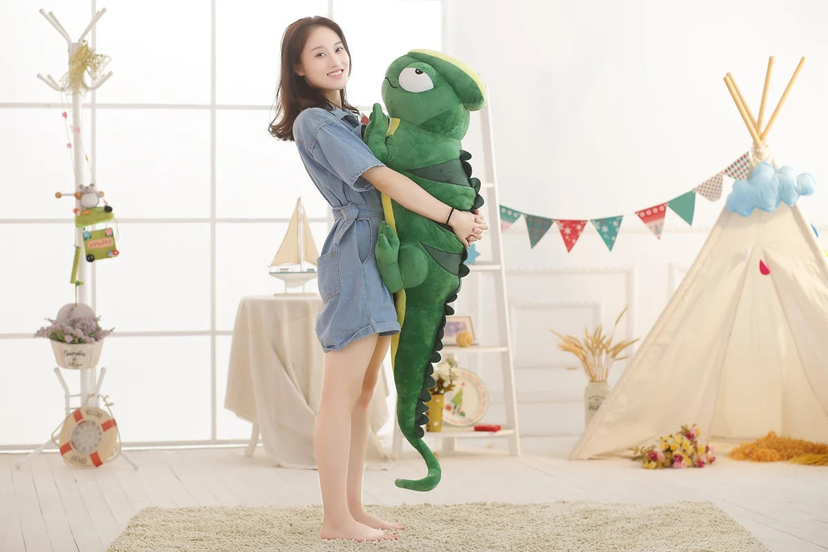 kawaiies-softtoys-plushies-kawaii-plush-Giant Green Lizard Chameleon Plushie Soft toy 