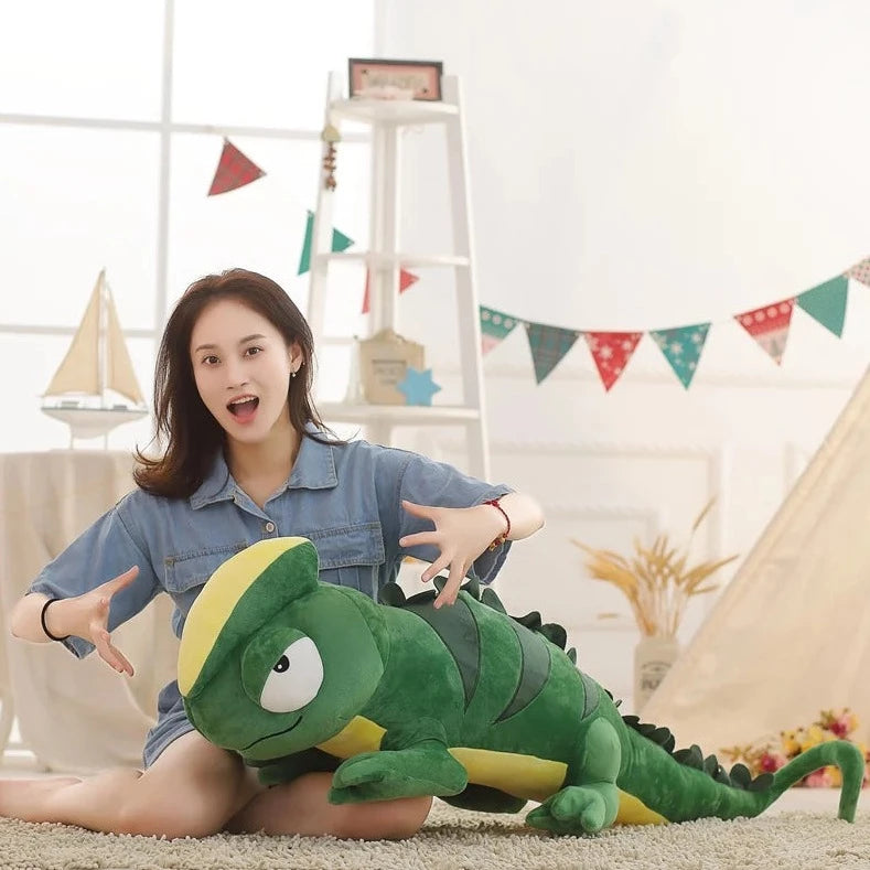 kawaiies-softtoys-plushies-kawaii-plush-Giant Green Lizard Chameleon Plushie Soft toy 