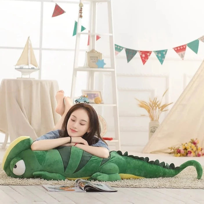 kawaiies-softtoys-plushies-kawaii-plush-Giant Green Lizard Chameleon Plushie Soft toy 