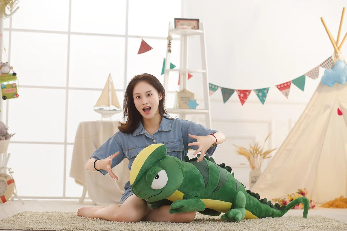 kawaiies-softtoys-plushies-kawaii-plush-Giant Green Lizard Chameleon Plushie Soft toy 