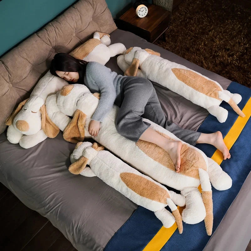 kawaiies-softtoys-plushies-kawaii-plush-Giant Long Fluffy Spotty Dog Plushies Soft toy 