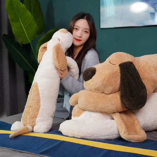 kawaiies-softtoys-plushies-kawaii-plush-Giant Long Fluffy Spotty Dog Plushies Soft toy 