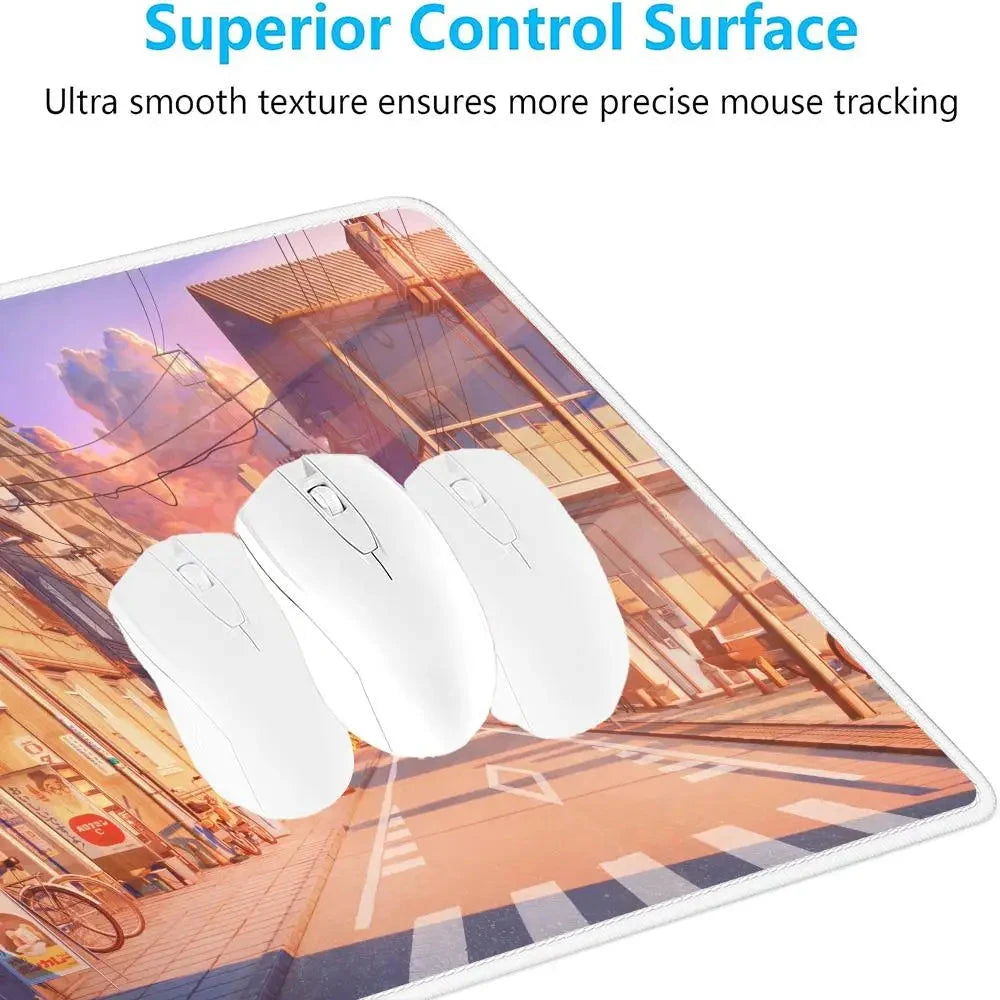 kawaiies-softtoys-plushies-kawaii-plush-Glowing Japanese Street Architecture Mouse Pad Mouse Pads 