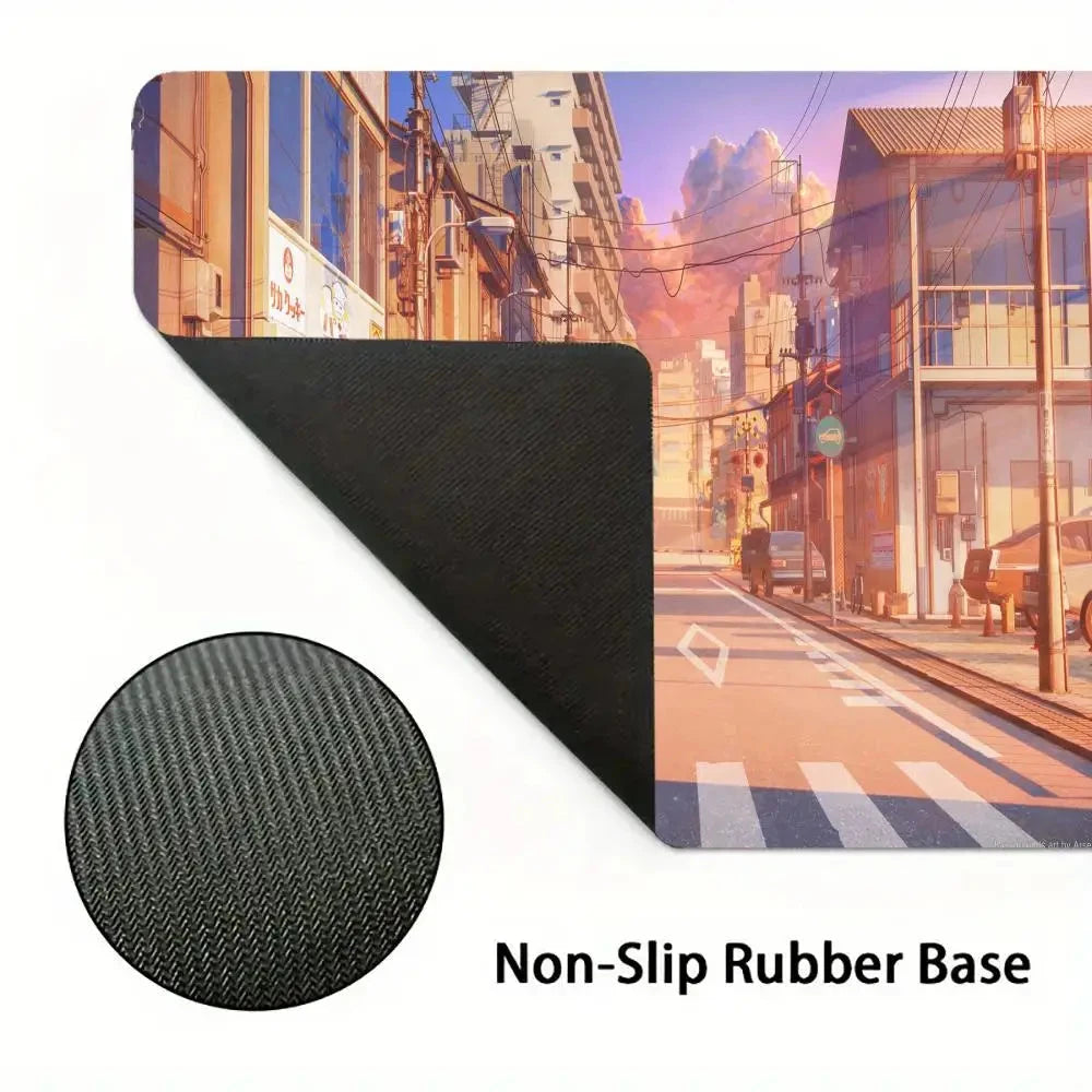 kawaiies-softtoys-plushies-kawaii-plush-Glowing Japanese Street Architecture Mouse Pad Mouse Pads 