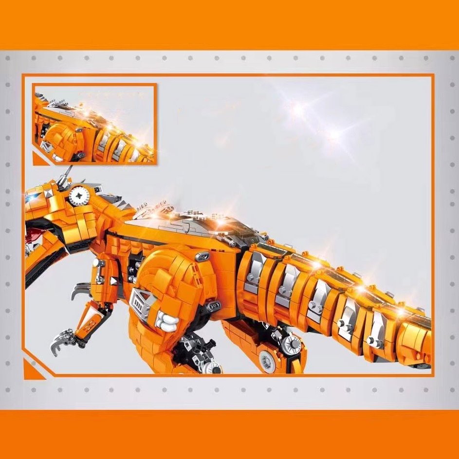 kawaiies-softtoys-plushies-kawaii-plush-Golden Carnosaurus Building Blocks | NEW Build it 