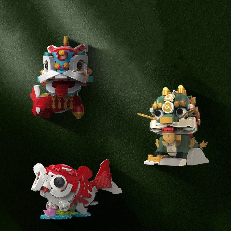 kawaiies-softtoys-plushies-kawaii-plush-Good Fortune Lucky Cute Creatures Micro Building Blocks | NEW Build it 