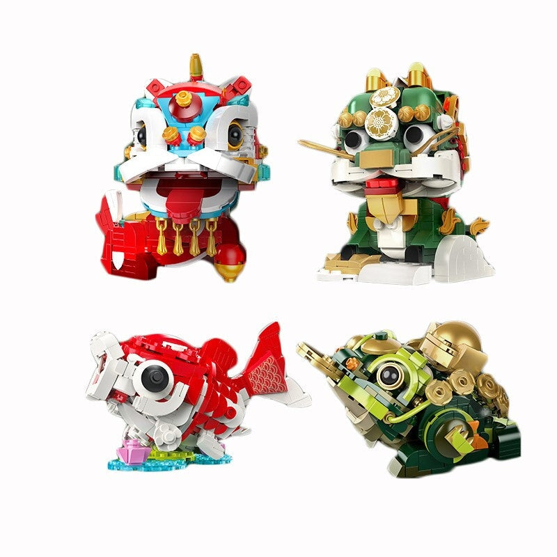 kawaiies-softtoys-plushies-kawaii-plush-Good Fortune Lucky Cute Creatures Micro Building Blocks | NEW Build it 