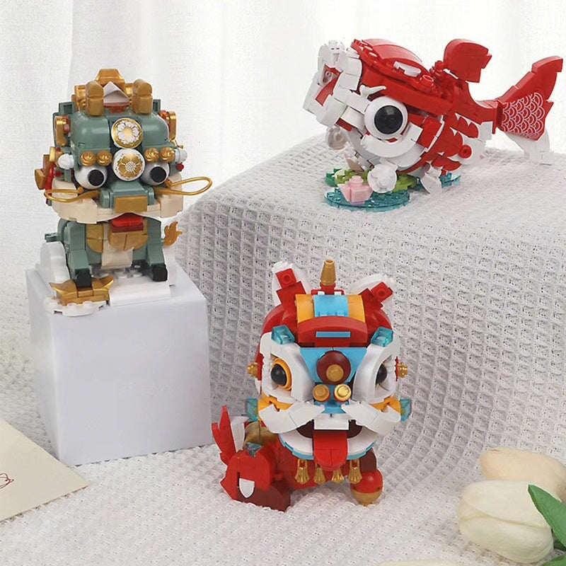 kawaiies-softtoys-plushies-kawaii-plush-Good Fortune Lucky Cute Creatures Micro Building Blocks | NEW Build it 