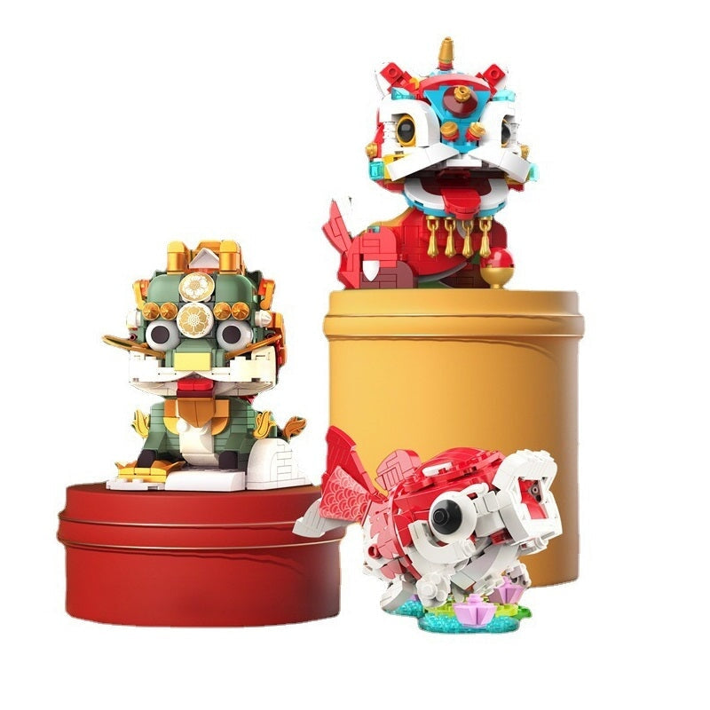 kawaiies-softtoys-plushies-kawaii-plush-Good Fortune Lucky Cute Creatures Micro Building Blocks | NEW Build it 
