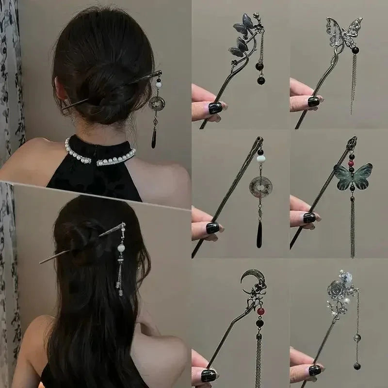 kawaiies-softtoys-plushies-kawaii-plush-Gothic Butterfly Chinese Style Hair Pin Accessories 