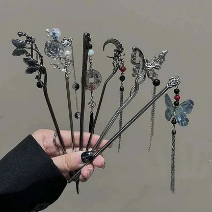 kawaiies-softtoys-plushies-kawaii-plush-Gothic Butterfly Chinese Style Hair Pin Accessories 