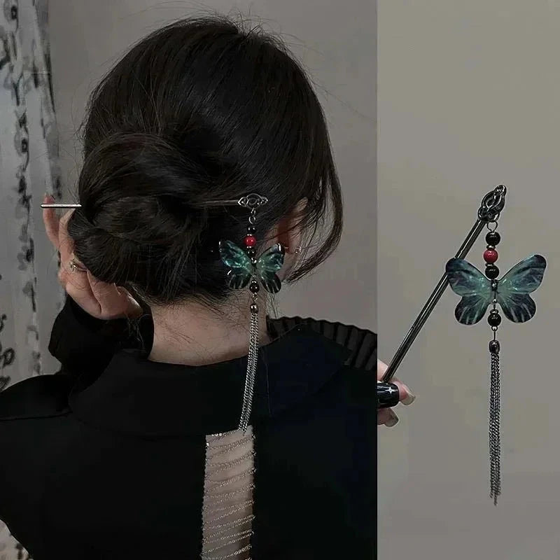 kawaiies-softtoys-plushies-kawaii-plush-Gothic Butterfly Chinese Style Hair Pin Accessories 
