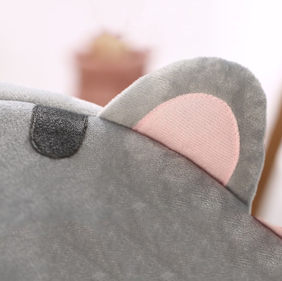 kawaiies-softtoys-plushies-kawaii-plush-Gray Cat-themed Cat Dog Pet Round Cave House pet toys 