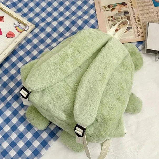kawaiies-softtoys-plushies-kawaii-plush-Green Froggy Plush Backpack Bags 