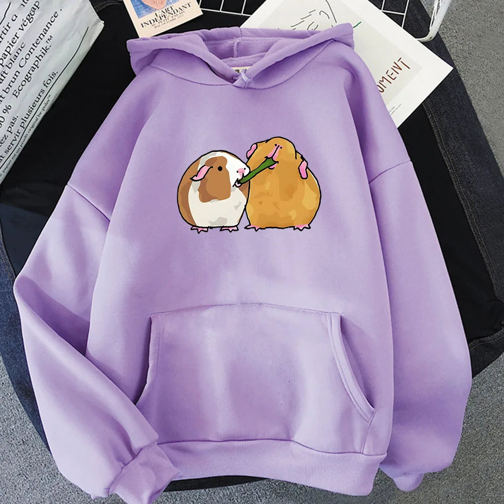 Guinea Pig Sharing is Caring Unisex Hoodie Kawaiies