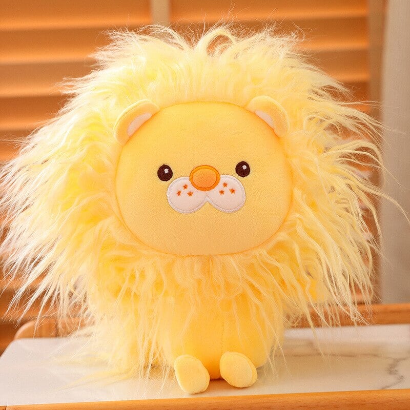 kawaiies-softtoys-plushies-kawaii-plush-Hairy Little Lion Pride Plush | NEW Soft toy Yellow 8in / 20cm 