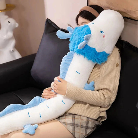 kawaiies-softtoys-plushies-kawaii-plush-Haku the Long White Blue Dragon Plush Soft toy 