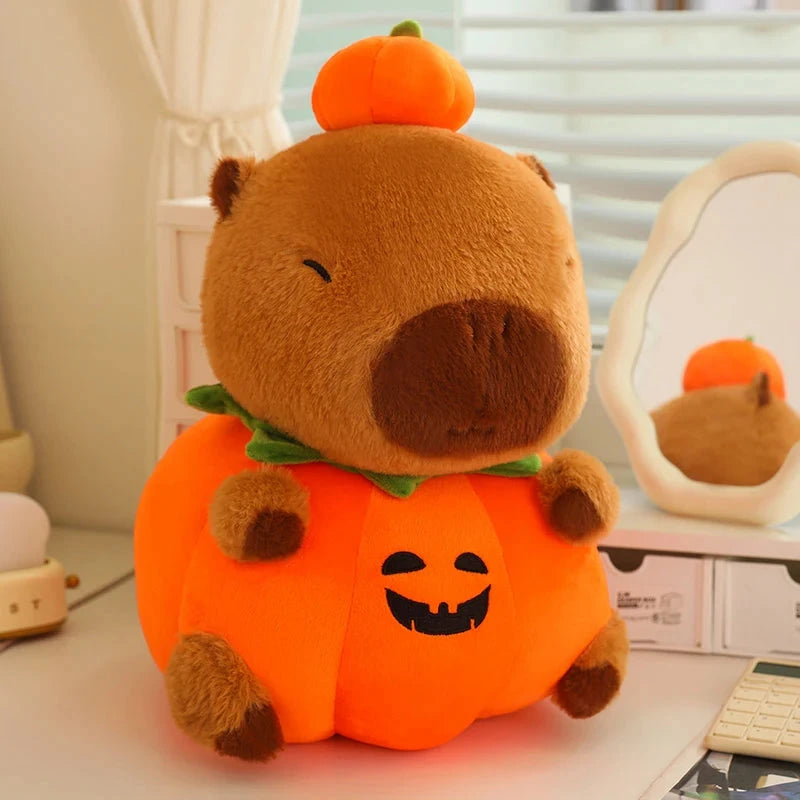 kawaiies-softtoys-plushies-kawaii-plush-Halloween Pumpkin Party Capybara Plush Soft toy 10in / 25cm 