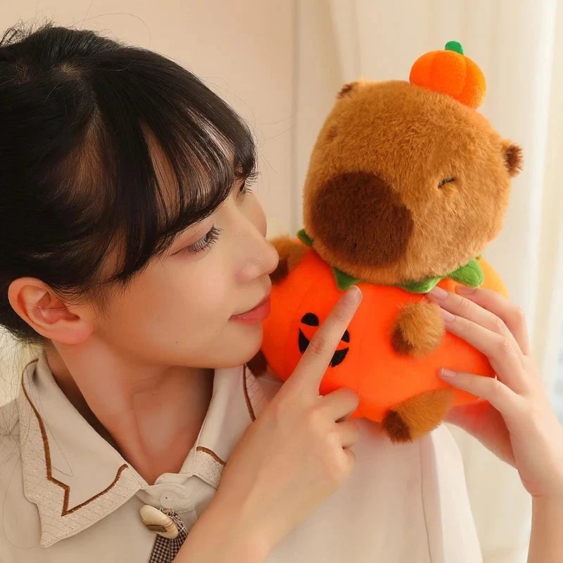 kawaiies-softtoys-plushies-kawaii-plush-Halloween Pumpkin Party Capybara Plush Soft toy 