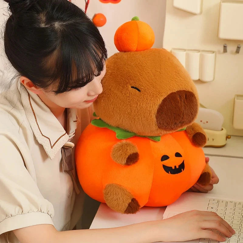 kawaiies-softtoys-plushies-kawaii-plush-Halloween Pumpkin Party Capybara Plush Soft toy 
