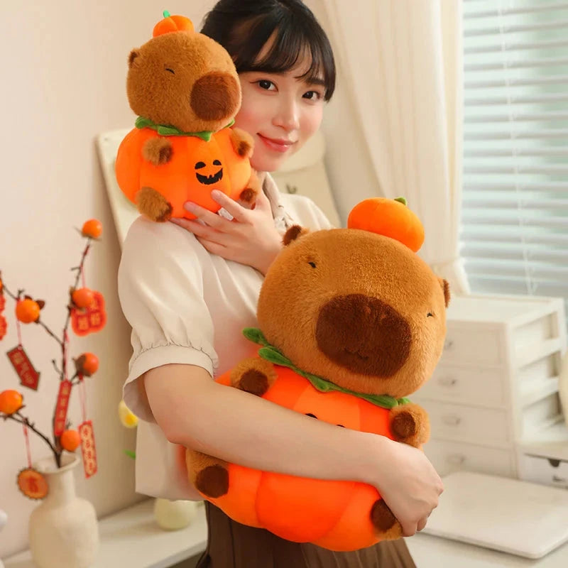 kawaiies-softtoys-plushies-kawaii-plush-Halloween Pumpkin Party Capybara Plush Soft toy 