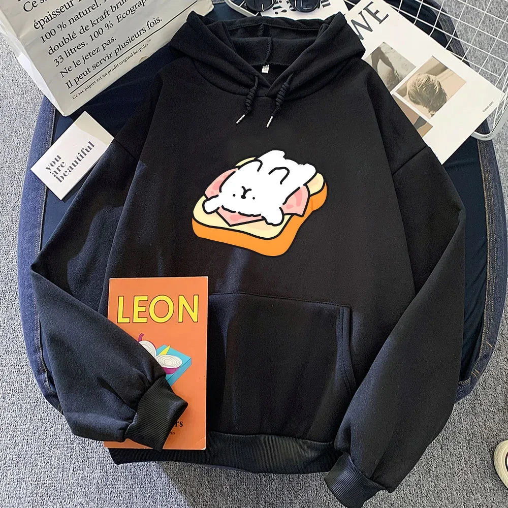kawaiies-softtoys-plushies-kawaii-plush-Ham Toastie Luckie the Dog Unisex Hoodie Apparel Black XXXL 