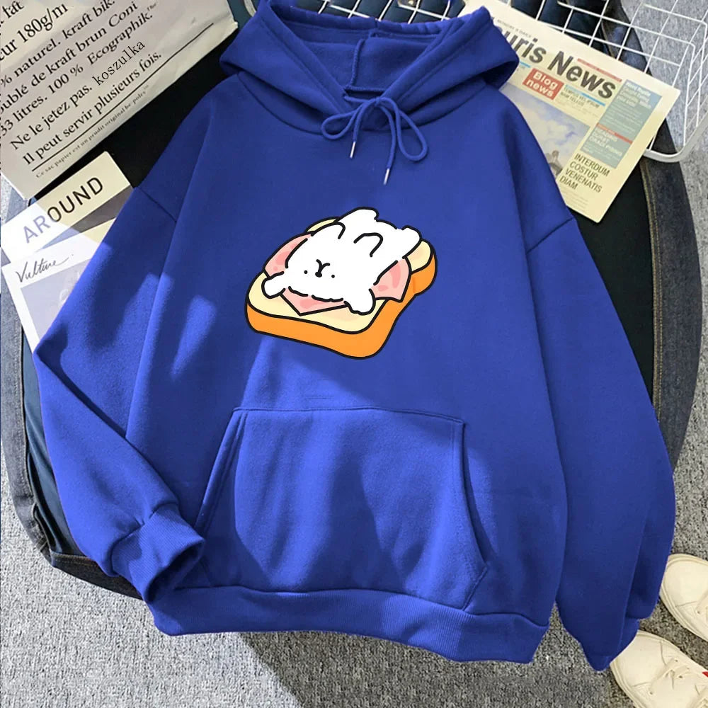 kawaiies-softtoys-plushies-kawaii-plush-Ham Toastie Luckie the Dog Unisex Hoodie Apparel Dark Blue L 