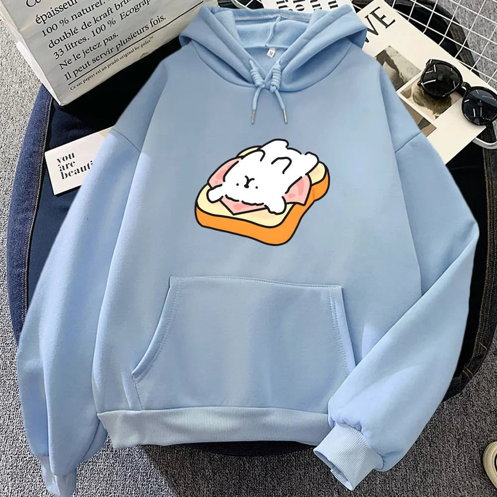 kawaiies-softtoys-plushies-kawaii-plush-Ham Toastie Luckie the Dog Unisex Hoodie Apparel Light Blue S 