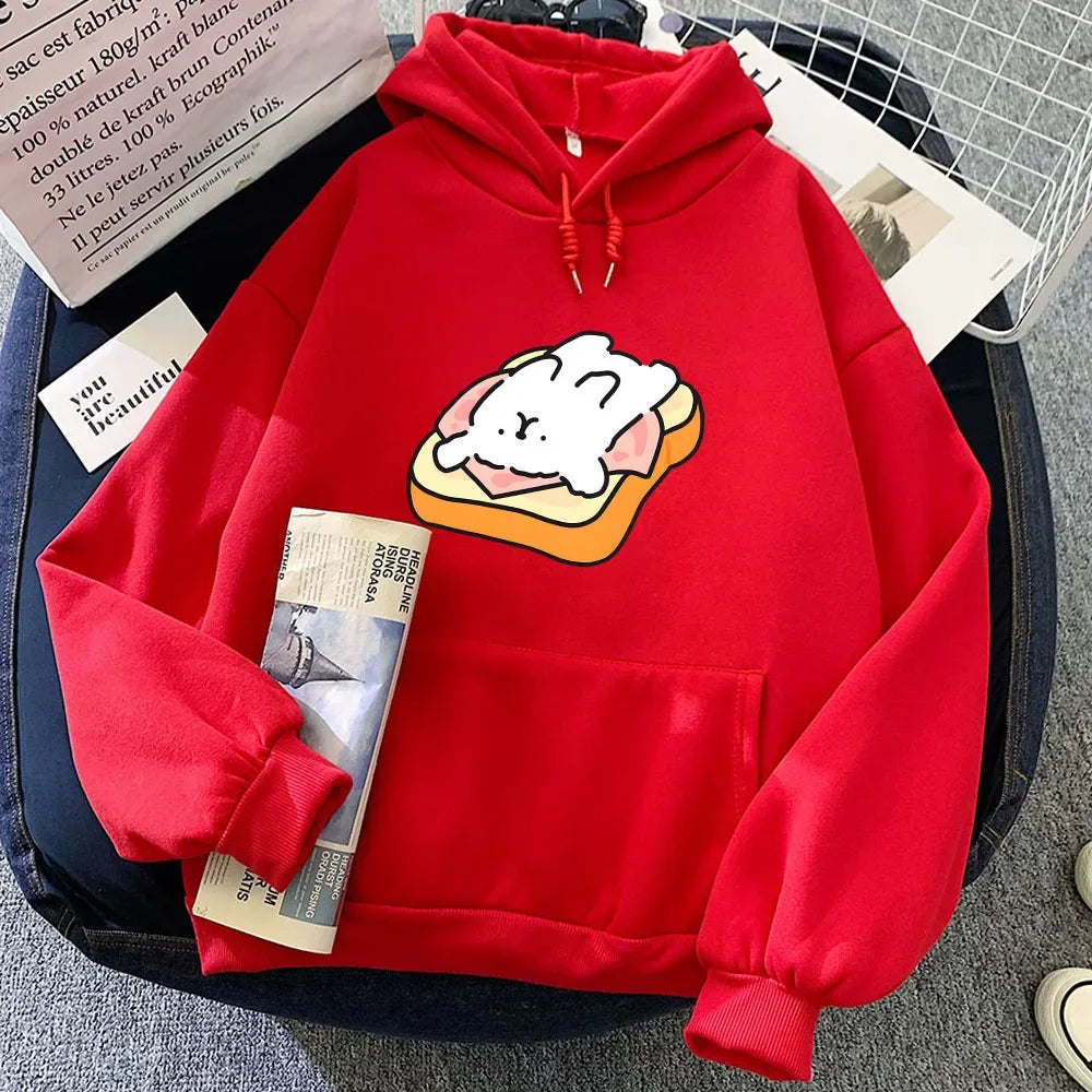kawaiies-softtoys-plushies-kawaii-plush-Ham Toastie Luckie the Dog Unisex Hoodie Apparel Red XS 