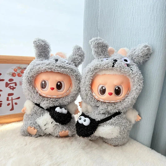 kawaiies-softtoys-plushies-kawaii-plush-Handmade Fluffy Animals Labubu Doll Outfit Collection Accessories 