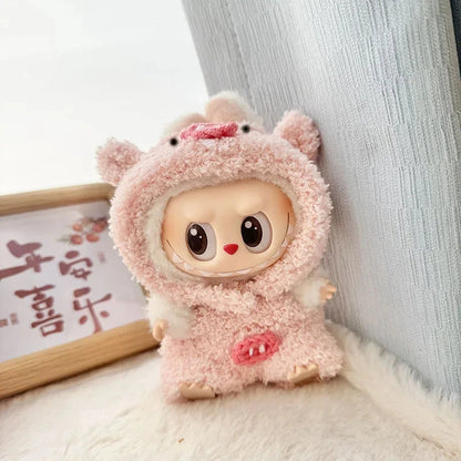kawaiies-softtoys-plushies-kawaii-plush-Handmade Fluffy Animals Labubu Doll Outfit Collection Accessories Pig 