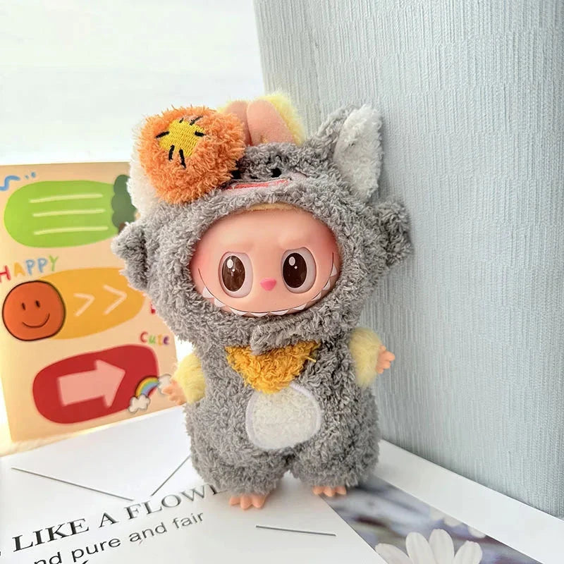 kawaiies-softtoys-plushies-kawaii-plush-Handmade Fluffy Animals Labubu Doll Outfit Collection Accessories Raccoon 