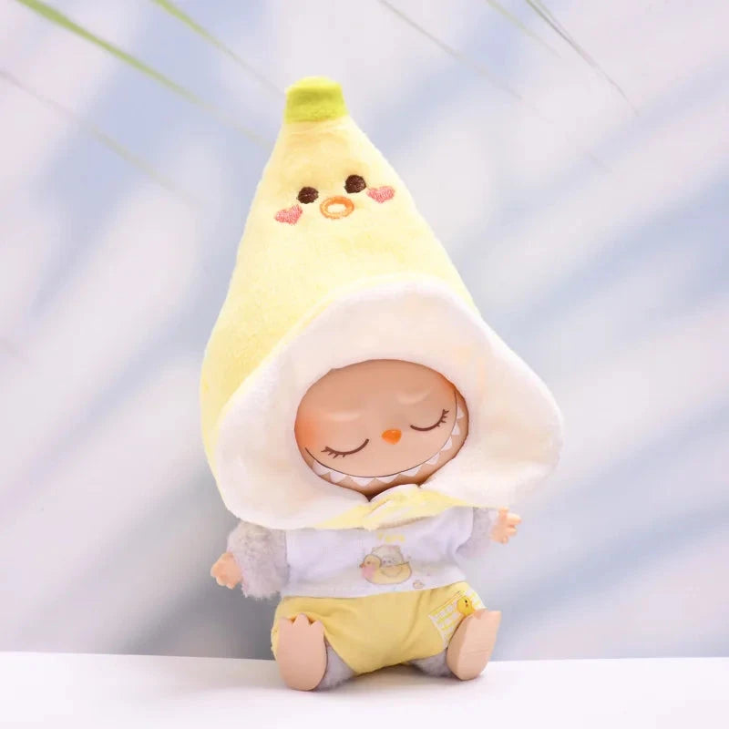 kawaiies-softtoys-plushies-kawaii-plush-. Handmade Funny Banana Baby Labubu Outfit Accessories 1 no doll 