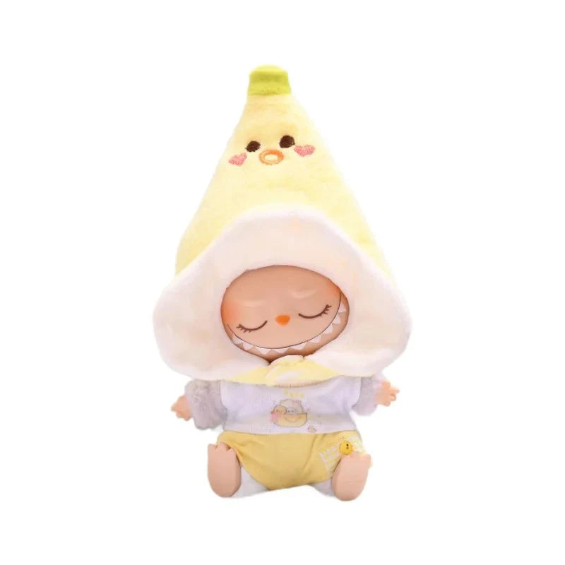 kawaiies-softtoys-plushies-kawaii-plush-. Handmade Funny Banana Baby Labubu Outfit Accessories 