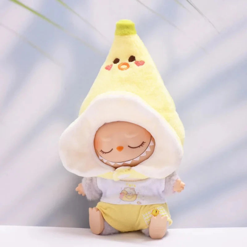 kawaiies-softtoys-plushies-kawaii-plush-. Handmade Funny Banana Baby Labubu Outfit Accessories 