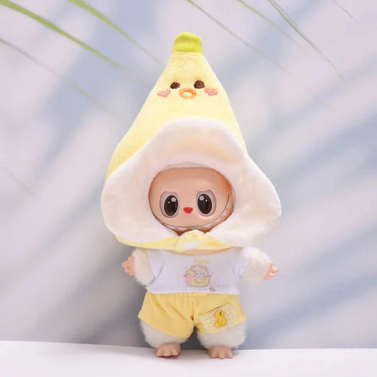 kawaiies-softtoys-plushies-kawaii-plush-. Handmade Funny Banana Baby Labubu Outfit Accessories 
