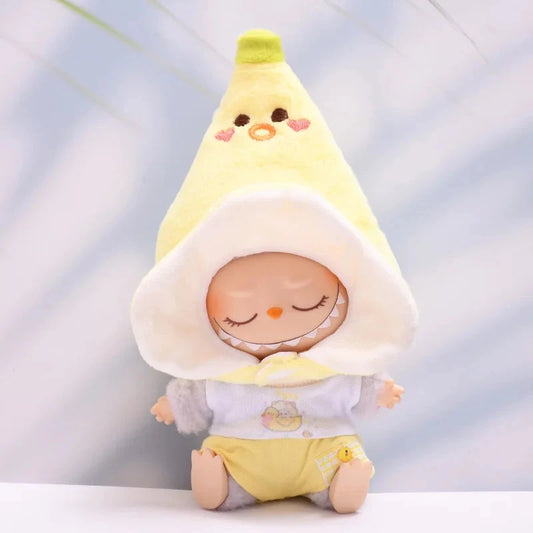 kawaiies-softtoys-plushies-kawaii-plush-. Handmade Funny Banana Baby Labubu Outfit Accessories 